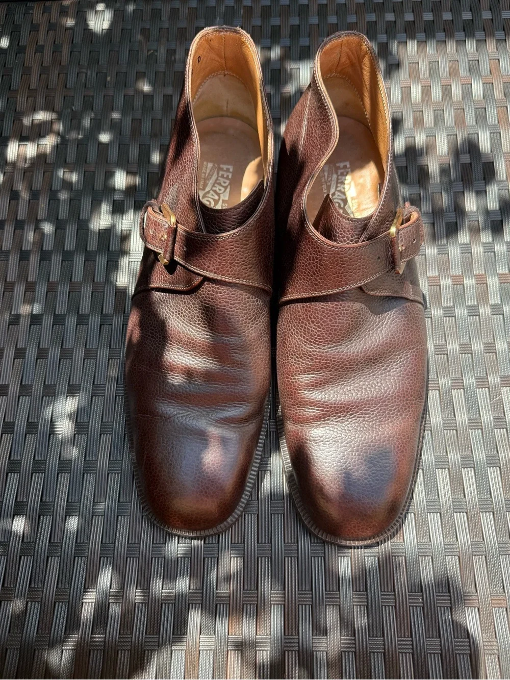 Salvatore Ferragamo Single Monk Strap Chukka Boots